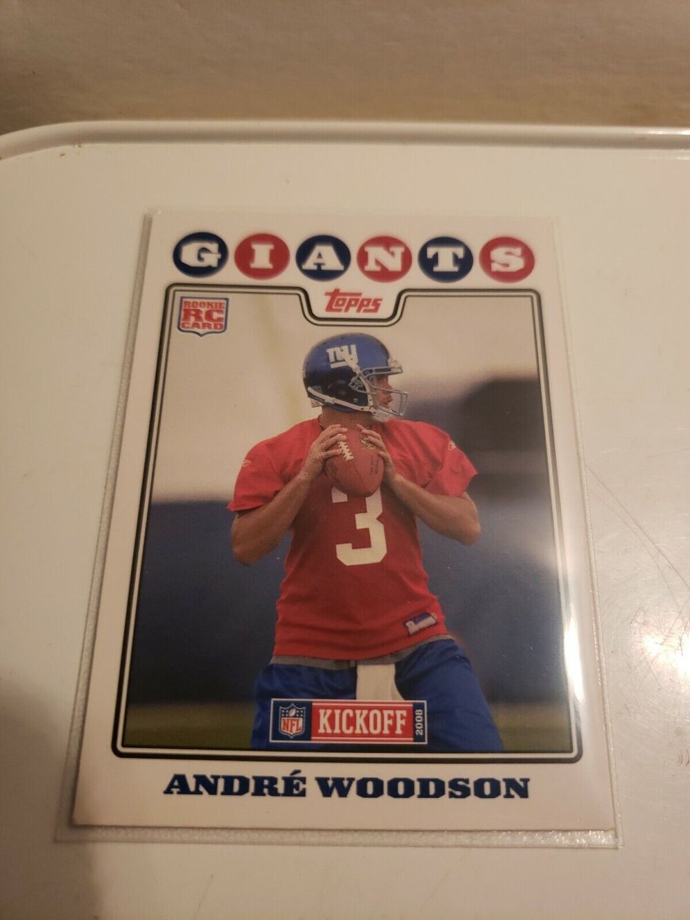 Andre Woodson 2008 Topps #168 - Rookie Card - New York Giants - NFL
